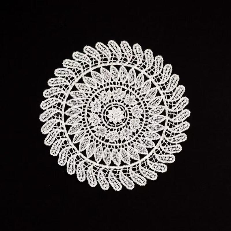 Quality Eco-Friendly Polyester Embroidery Patches with Heart & Flower Shapes for Ladies' Clothing and Wedding Decor Accessories factory