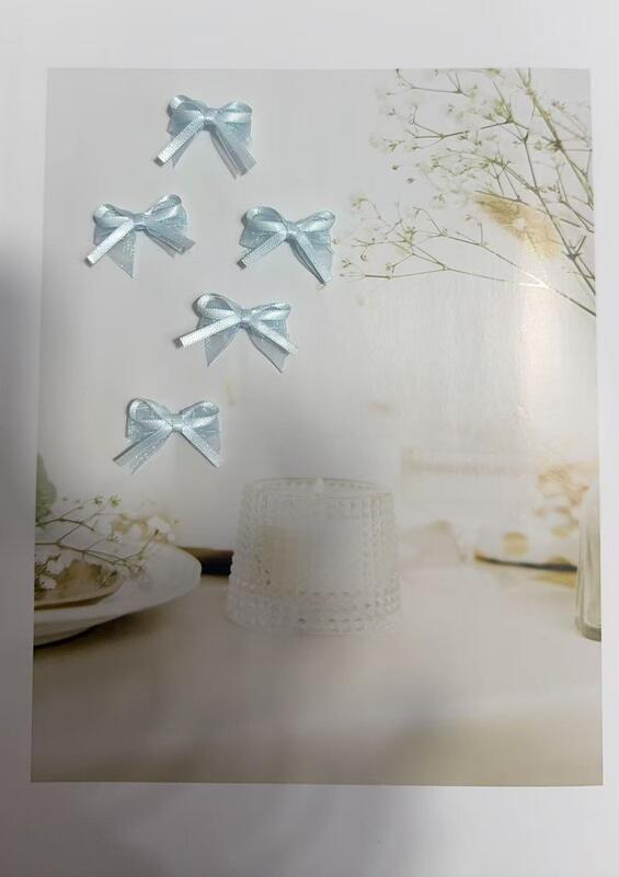 Quality Mini DIY Handmade Woven Double-layer Bow Luxury Solid  Satin Ribbon  + Organza for Christmas Gift Packaging & Children's Skirts factory