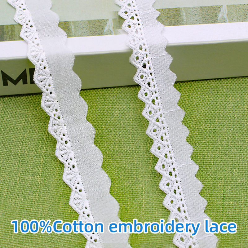 Quality Vintage Style Middle Eastern Inspired Cotton Lace Trim with Scalloped Edge for DIY Sewing and Crafting factory