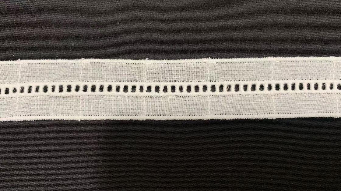 Quality Antique Style Middle East Cotton Lace Trim with Scalloped Edge for Clothing and DIY Fabric Crafts factory