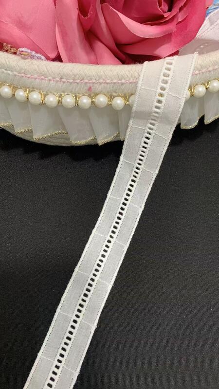 Quality Antique Style Middle East Cotton Lace Trim with Scalloped Edge for Clothing and DIY Fabric Crafts factory