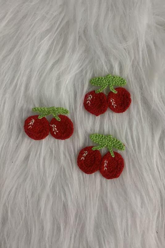 Quality Colorful Imitate Handmade Fruit patches Watermelon Strawberry Pineapple Peach Carrot  Cute Fruit Motif Imitation Handmade Applique Patches for Kids Garment Accessories factory
