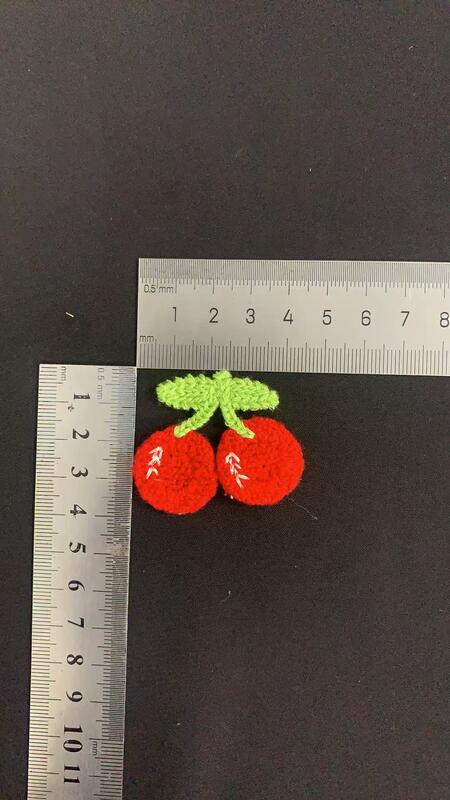 Quality Colorful Imitate Handmade Fruit patches Watermelon Strawberry Pineapple Peach Carrot  Cute Fruit Motif Imitation Handmade Applique Patches for Kids Garment Accessories factory