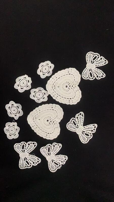 Quality Cotton Crochet Flower patches, Handmade Style Floral Patch for Dress, Home Textile & Handicraft factory
