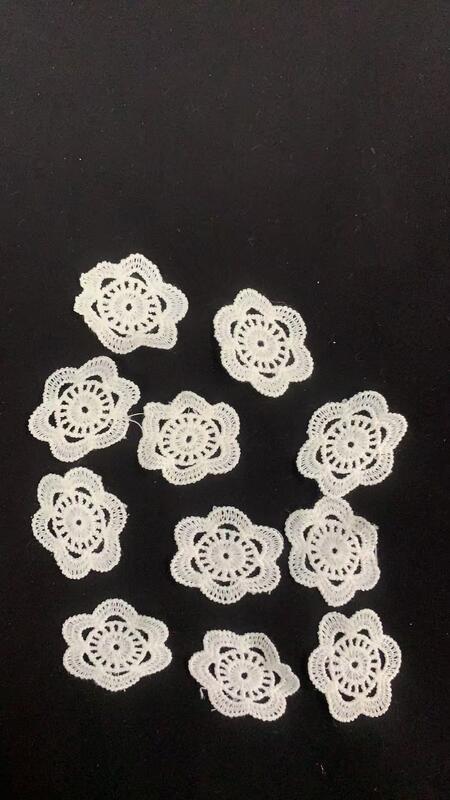 Quality Cotton Crochet Flower patches, Handmade Style Floral Patch for Dress, Home Textile & Handicraft factory