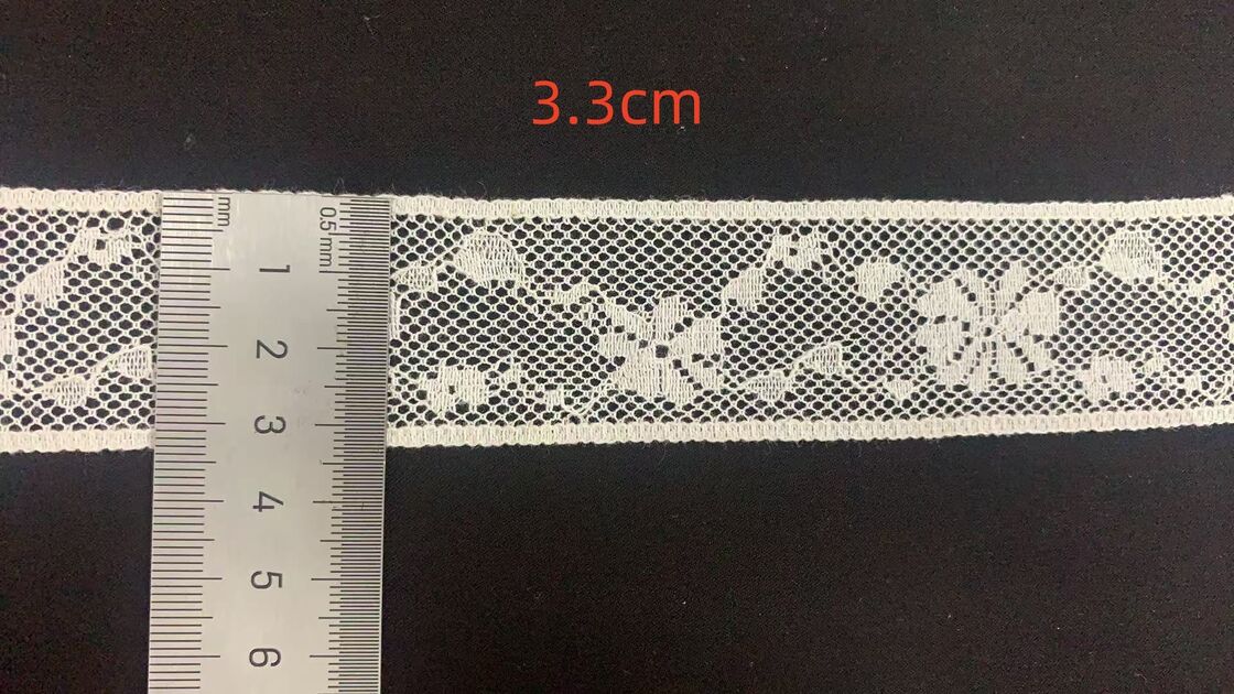 Quality Cotton Embroider Lace Trim Vintage Small Floral Net Mesh Lace Border for Garment Decoration factory