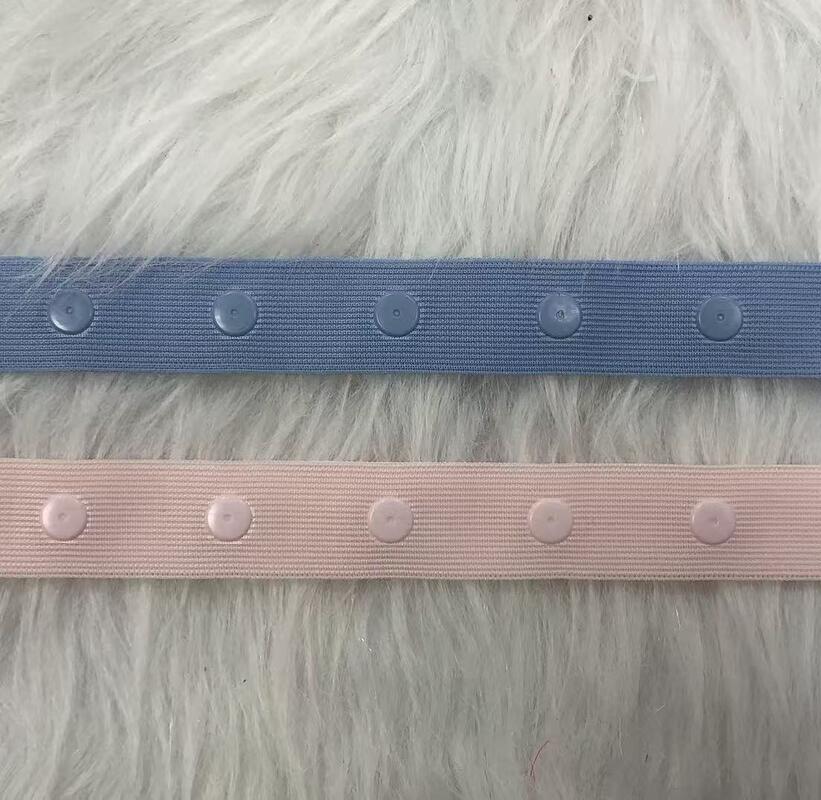 Quality Wholesale 2.1mm Wide Plastic Invisible Snap Button Ribbon Snap Fastener Tape Trim for Garment Accessories factory