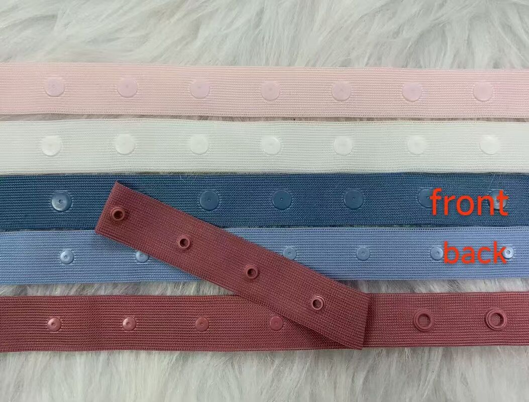 Quality Wholesale 2.1mm Wide Plastic Invisible Snap Button Ribbon Snap Fastener Tape Trim for Garment Accessories factory