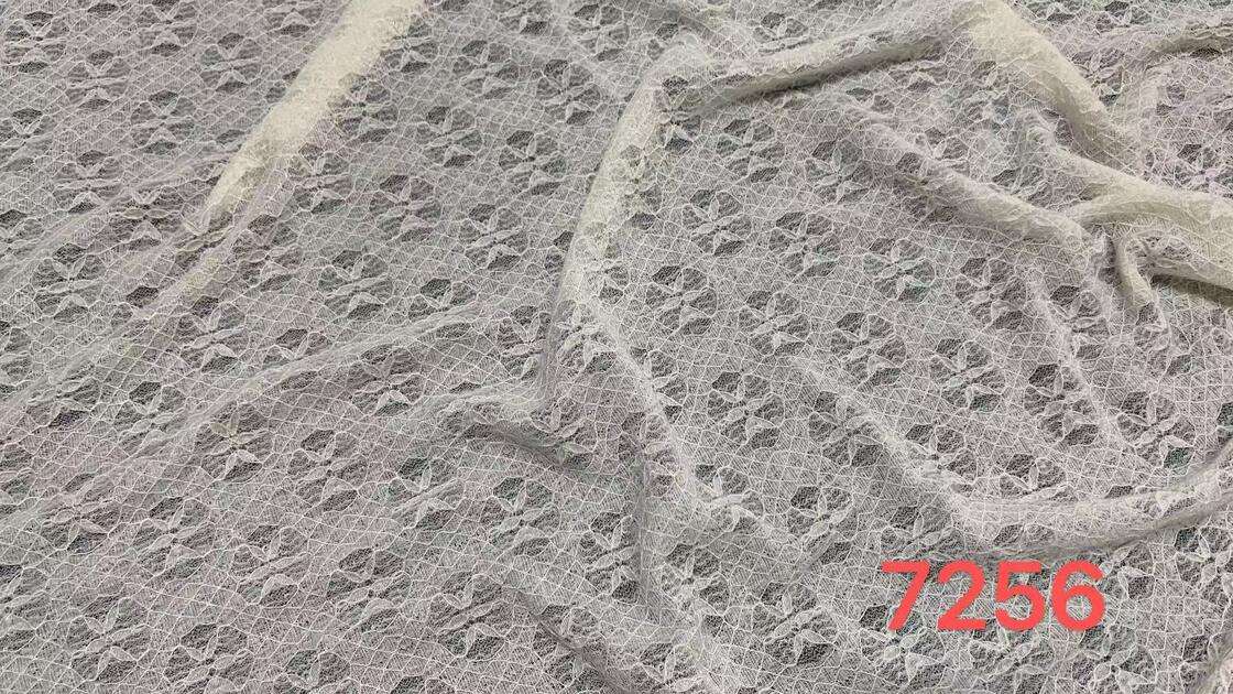 Quality Delicate Grid Base Lace Fabric with Subtle Leaf Motifs Soft Stretchy Breathable for Blouses and Underdresses factory