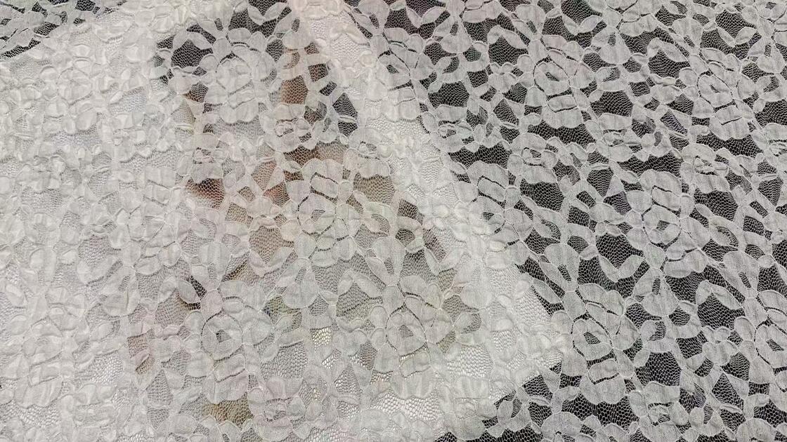 Quality Nylon Spandex Bubble Lace Fabric with Three Dimensional Floral Design and Breathable Material for Women Dress Garment Making factory