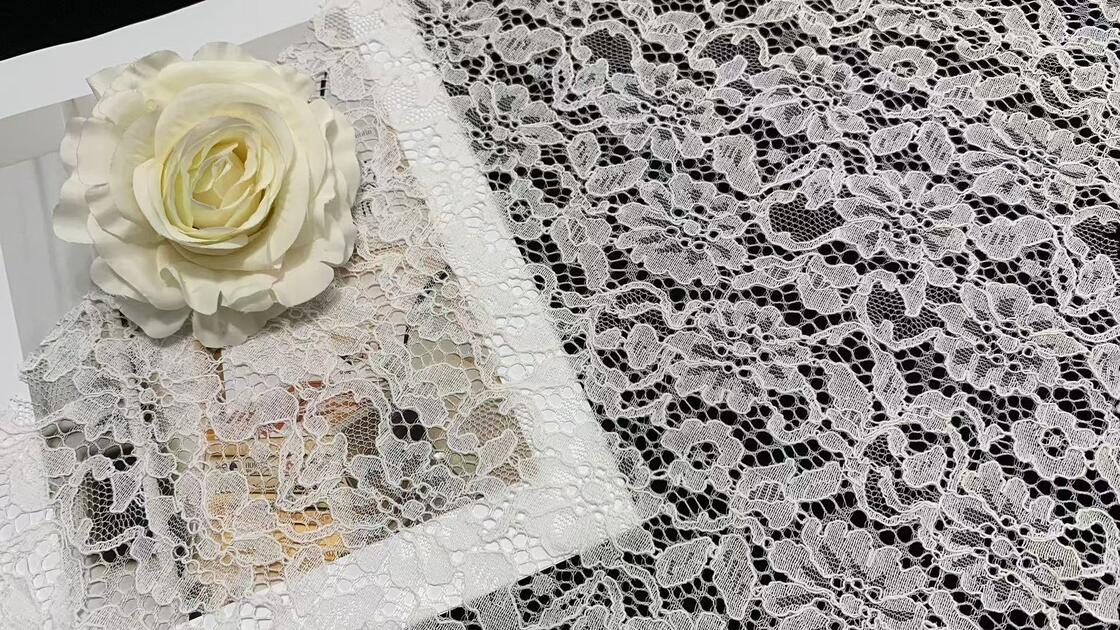 Quality wholesaler Retro Leaf Floral Lace Fabric, Premium Nylon Mesh Lace Material for Women Dress & Apparel Decoration factory