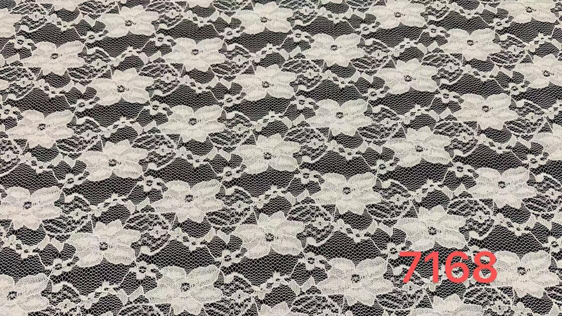 Quality Stretchy Nylon Spandex Lace Fabric with Large Blooming Floral Motifs and Breathable Mesh for Dresses and Lingerie factory