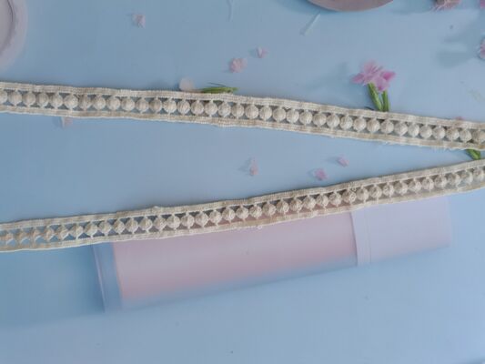 quality Premium 100% Cotton Water Soluble Pompom Lace Trim for Women's Clothing factory