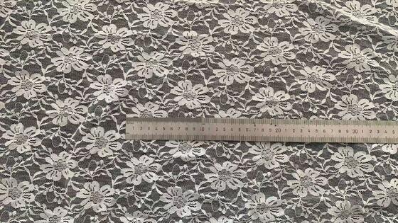 quality Nylon-Spandex Lace Fabric (90% Nylon/10% Spandex) - Elastic Openwork Mesh Textile factory