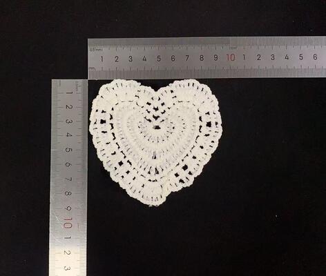 quality Exquisite 3D Heart-Shape Polyester Milk Yarn Embroider Patch Lace Decoration Multiple Floral Patterns for Ladies' Dresses factory