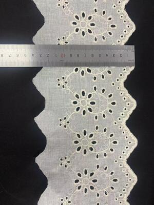 quality Classic Style Ladies' Dress Suits Chicken Pattern Embroidered Lace Trim Total Width 14cm Pattern 11cm+3cm Blank Chicken Lace factory