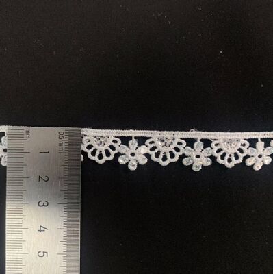quality Water Soluble Embroider Lace Trim Polyester Garment Accessories for Ladies Dress factory