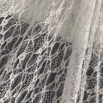 quality French Luxury Lace Fabric  Flower Patterns Soft Embroider  Lace Fabric Suitable for  Pajamas Textile Decoration factory