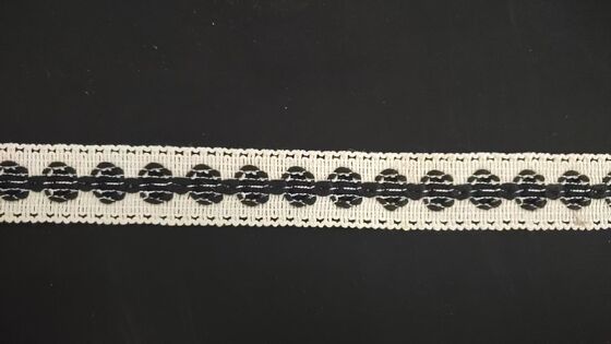 quality Exquisite Craftsmanship Embroidery Lace Tirm Two-color Cotton Crochets Lace Clothing Accessories Suitable for Dresses factory