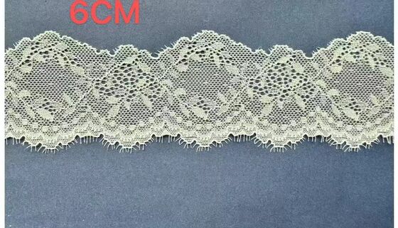 quality High Quality Double Eyelash Lace Trim 6-6.5cm Wide Fabric Accessory for Cheongsam & DIY Curtain Decoration Material factory