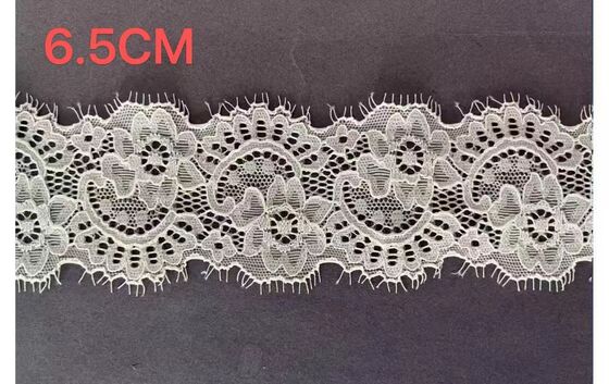 quality High Quality Double Eyelash Lace Trim 6-6.5cm Wide Fabric Accessory for Cheongsam & DIY Curtain Decoration Material factory