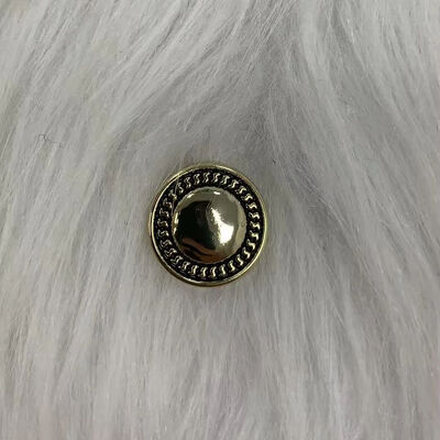 quality Retro Distressed Round Lock Chain Edge Metal Button Coat Jacket Suit Decorator Buttons factory