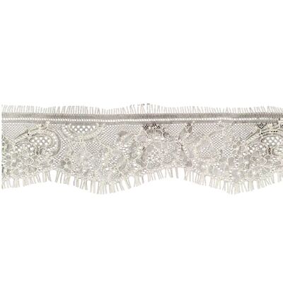 quality High Quality French Mesh Lace Nylon 7.5cm Width for Clothing factory