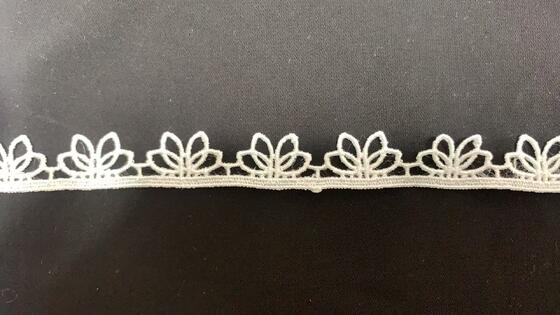 Quality Polyester White Embroidery Sexy Vintage Bridal Wedding Lace Trimming 1.5-cm Guipure for Lace Net Ribbons Trim Water Soluble factory