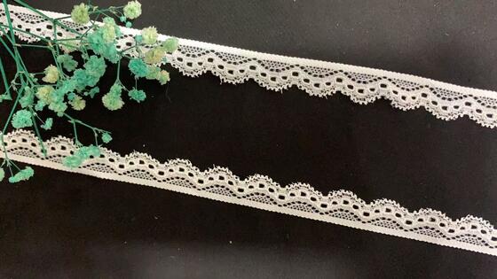 Quality 1.5cm High-quality Wholesale Elastic Lace, Suitable for Clothing factory