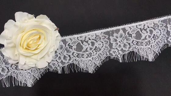Quality 9cm Nylon Floral French Style Lace Edge Decoration, Shangtiyi Eyelash Edge Decoration, Suitable for Clothing factory