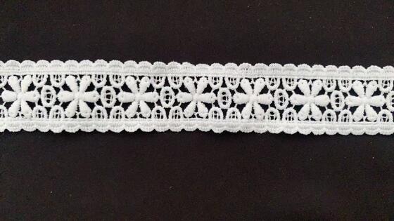 Quality Polyester Water Soluble Lace Clothing Sewing Accessories Hollowed-out Embroidery Multi-color Lolita Lace Trim for Dresses factory