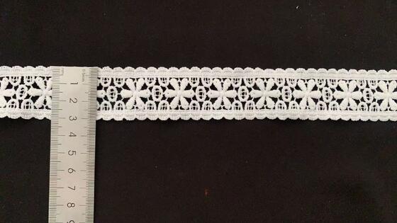 Quality Polyester Water Soluble Lace Clothing Sewing Accessories Hollowed-out Embroidery Multi-color Lolita Lace Trim for Dresses factory