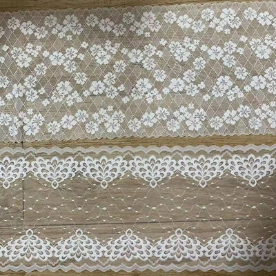 Quality Spring and Summer New Wholesale 19-23cm French Floral Polyester Lace Trim, Suitable for Skirts, Wedding Dresses factory