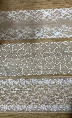 Quality Spring and Summer New Wholesale 19-23cm French Floral Polyester Lace Trim, Suitable for Skirts, Wedding Dresses factory