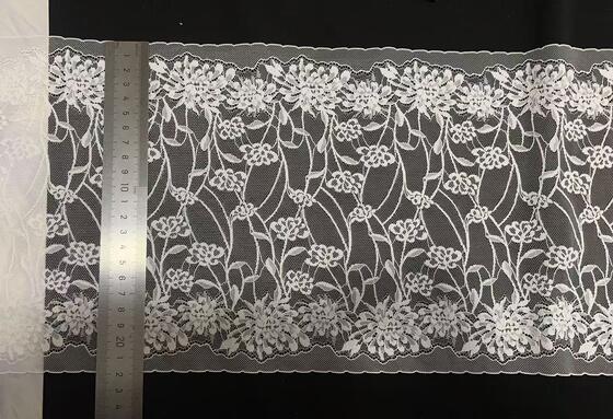 Quality Spring and Summer New Wholesale 19-23cm French Floral Polyester Lace Trim, Suitable for Skirts, Wedding Dresses factory