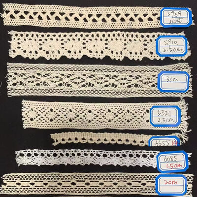 Quality Wholesale High-quality Clothing Accessories 1-3cm Cotton Thread Crochet Trim factory