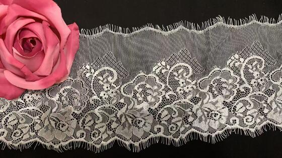 Quality Fine Wholesale Flower Sexy Nylon Lace Trim-Suitable for Clothing factory