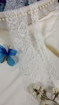 Quality Floral French Lace Spandex/Nylon Formal Elastic Decoration for Clothing Pajamas Sleeves Shoes & Bags factory