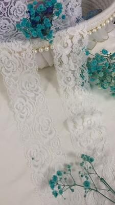 Quality Floral French Lace Spandex/Nylon Formal Elastic Decoration for Clothing Pajamas Sleeves Shoes & Bags factory