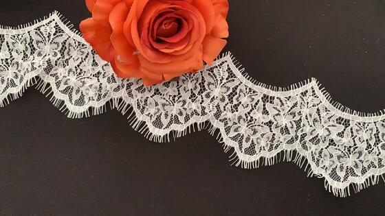 Quality New Wholesale Clothing Accessories 7.5cm Brocade Cotton French Elegant Lace factory