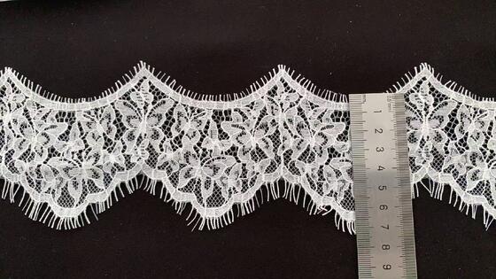 Quality New Wholesale Clothing Accessories 7.5cm Brocade Cotton French Elegant Lace factory