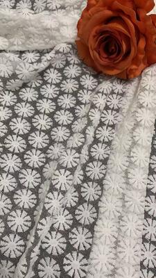 Quality High Quality Wholesale Snowflake Patterned Polyester Lace Fabric Embroidered Fabric, with Customizable Patterns factory