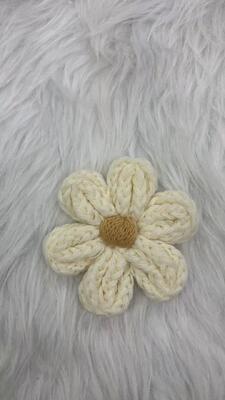 Quality Handmade 3D Knit Flower Puff Patches for Ladies DIY Embroidery Crochet Cotton Thread for Cardigan Sweaters and Hats factory