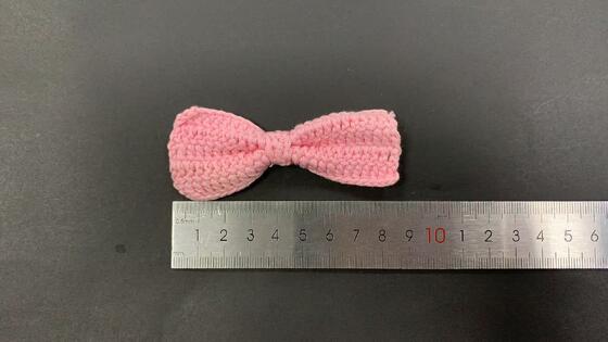 Quality Pure Hand-Knitted Crochet Bowknot Children's Hair Accessory DIY Ornaments Auxiliary Materials Finished Lace Product factory