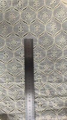 Quality Factory Wholesale All-cotton Embroidered Lace Fabric for Clothing Trimmings factory