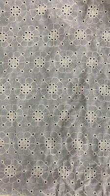 Quality Factory Wholesale All-cotton Embroidered Lace Fabric for Clothing Trimmings factory
