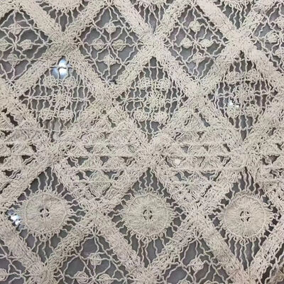 Quality Cotton Soluble Embroidery Lace Fabric for Spring and Summer Fashion for Shirt Tops and Skirts factory