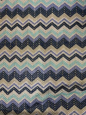 Quality Ethnic Style DIY Sofa Cover Fine Canvas Printed Wavy Stripes Lace Fabric for Dormitory Tablecloth and Bag Fabric factory