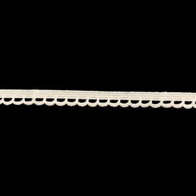 Quality Single Sided Milk Silk Water-soluble Embroidery Lace Trim, Barcode Lolita Dog Tooth Wavy Edge, Non Stretch Clothing Accessories factory