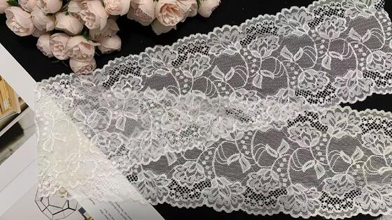 Quality Eco-Friendly Vintage French Lace Trim with Customizable Width for Wedding Dresses and DIY Clothing factory